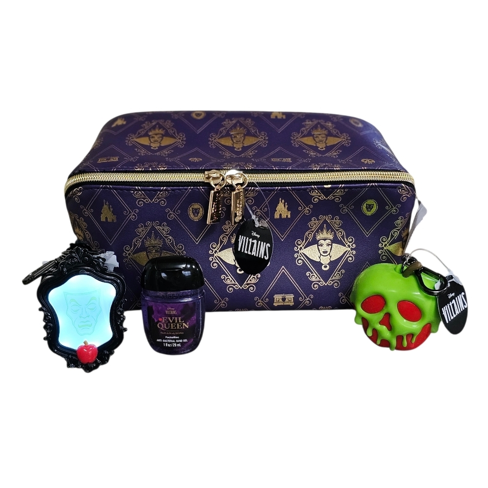 Bath & Body Works Villains Evil Queen Cosmetic Makeup Bag Pocketbac Holders